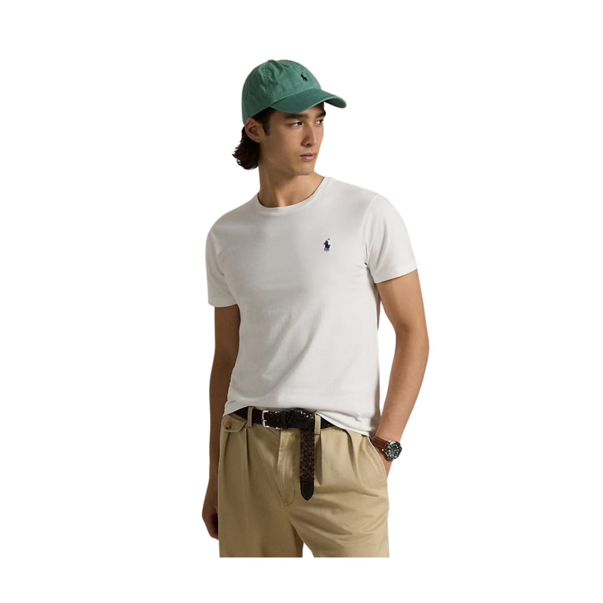 Ralph Lauren Crew Neck Tshirt White - white background