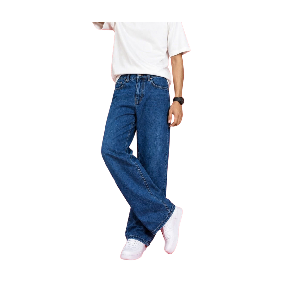 Levi's Semi Baggy Jeans Men's Denim Pant - white background