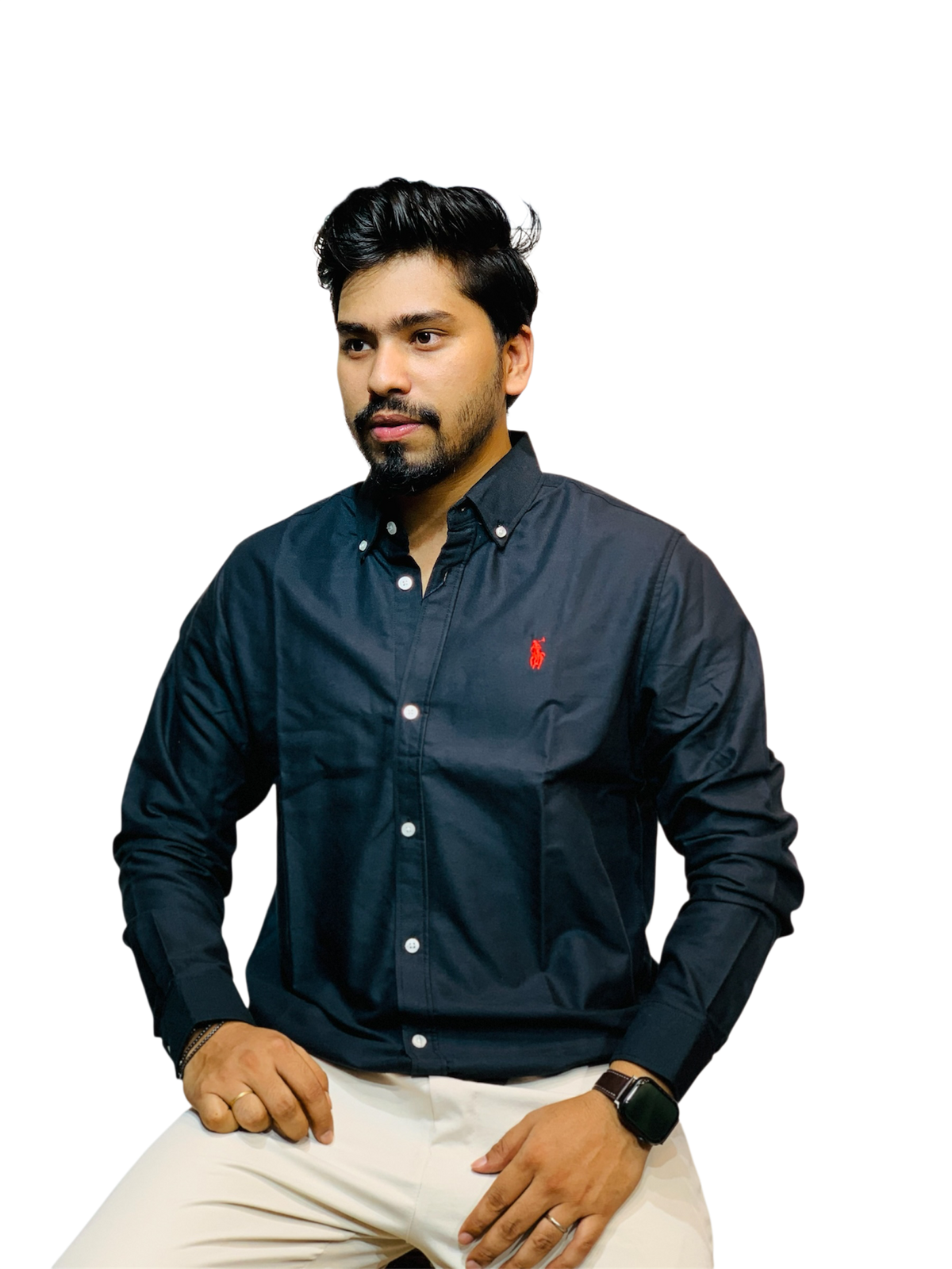 Ralph Lauren onyx black shirt for men - photo 2 | OutFitT Sylhet