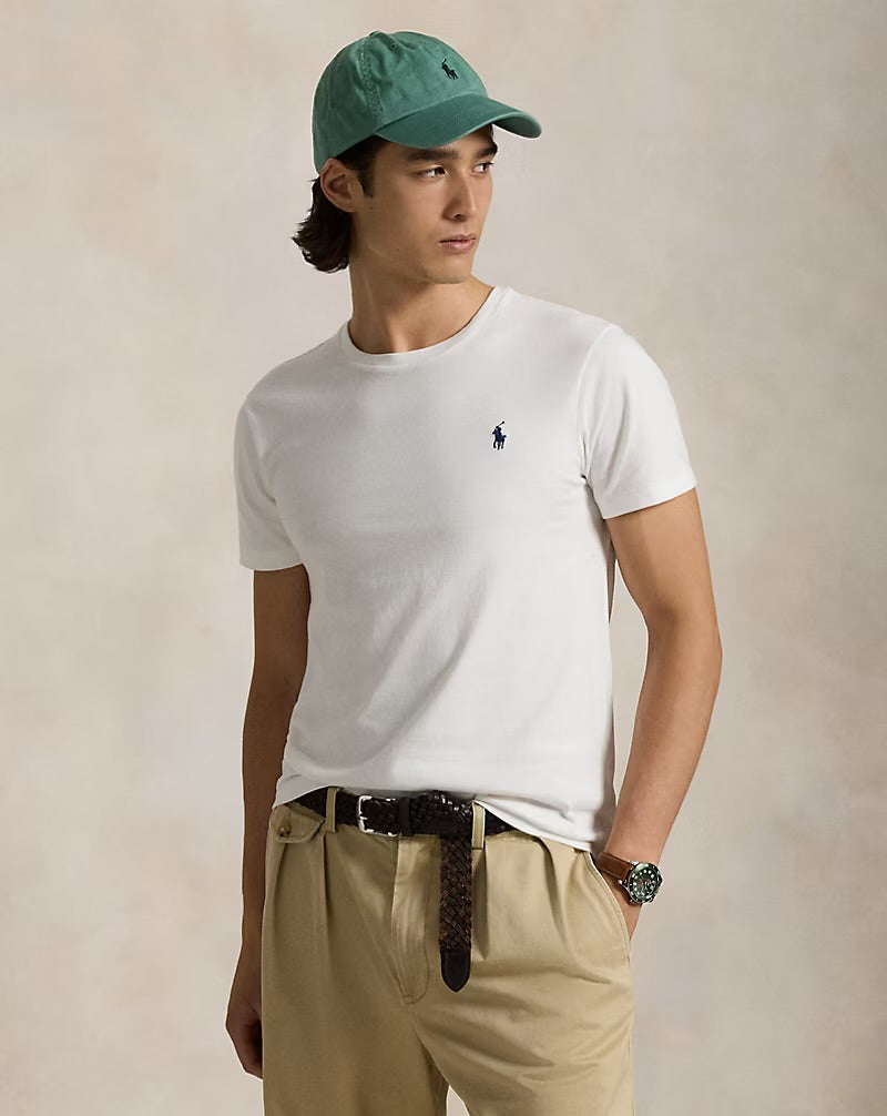 Ralph Lauren white crew neck t-shirt for men | OutFitT Sylhet
