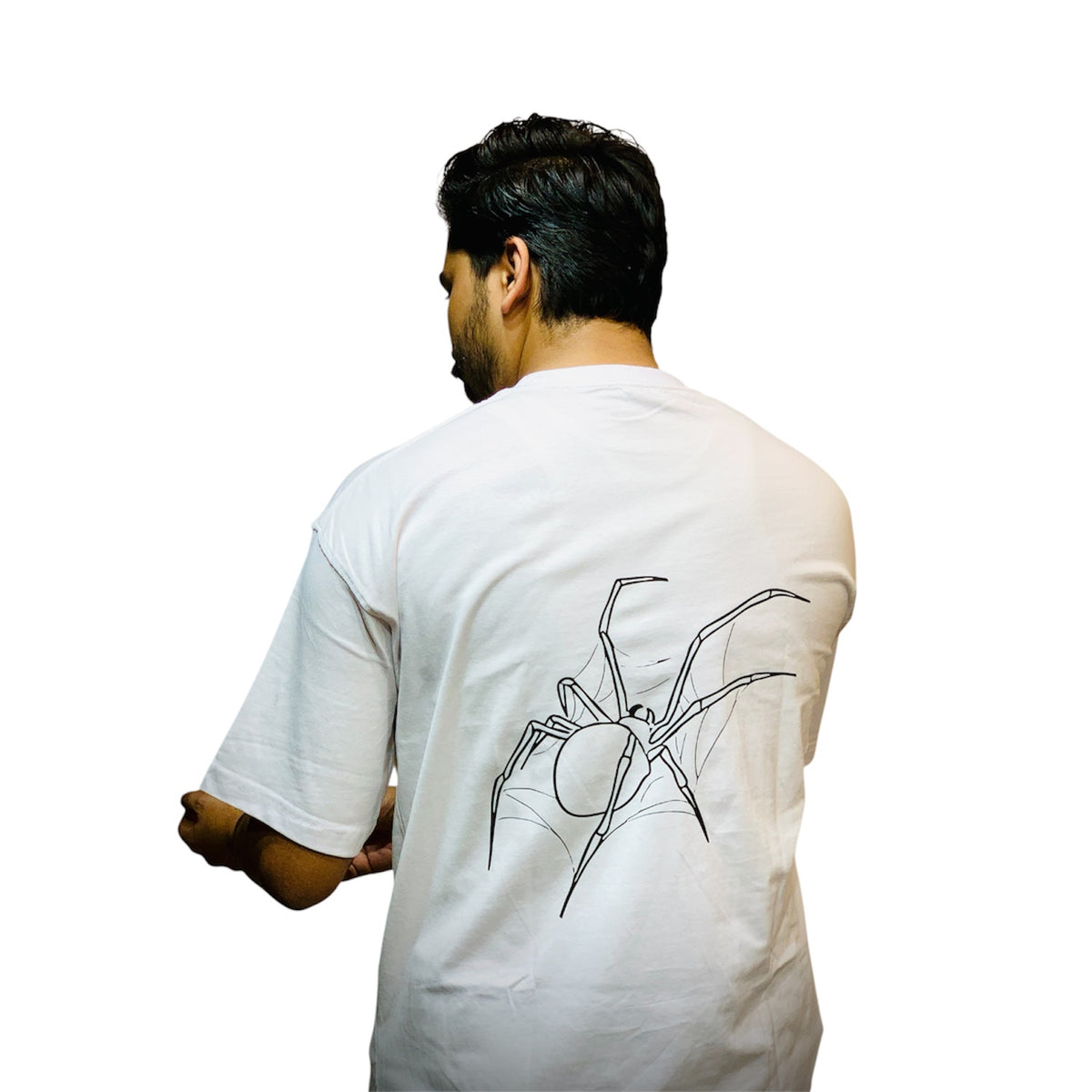 Spider printed drop shoulder t-shirt - photo 2 | OutFitT Sylhet