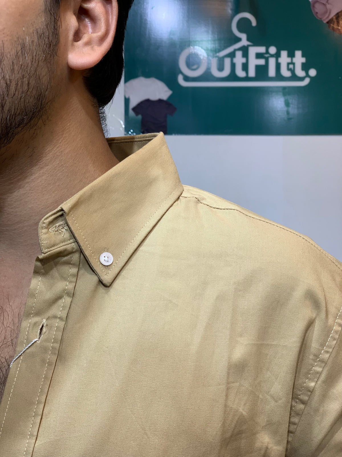 Lacoste Oxford shirt beige - photo 4 | OutFitT Sylhet