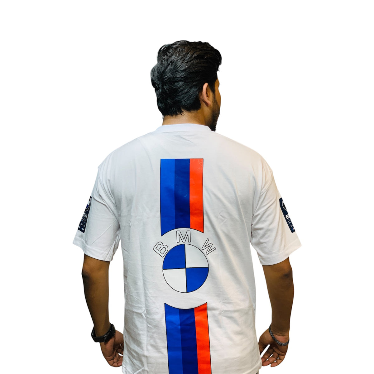BMW motorsport inspired printed drop shoulder t-shirt - photo 2 | OutFitT Sylhet
