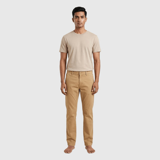 American Eagle-Inspired Twill Pant Khaki – Slim Straight Fit