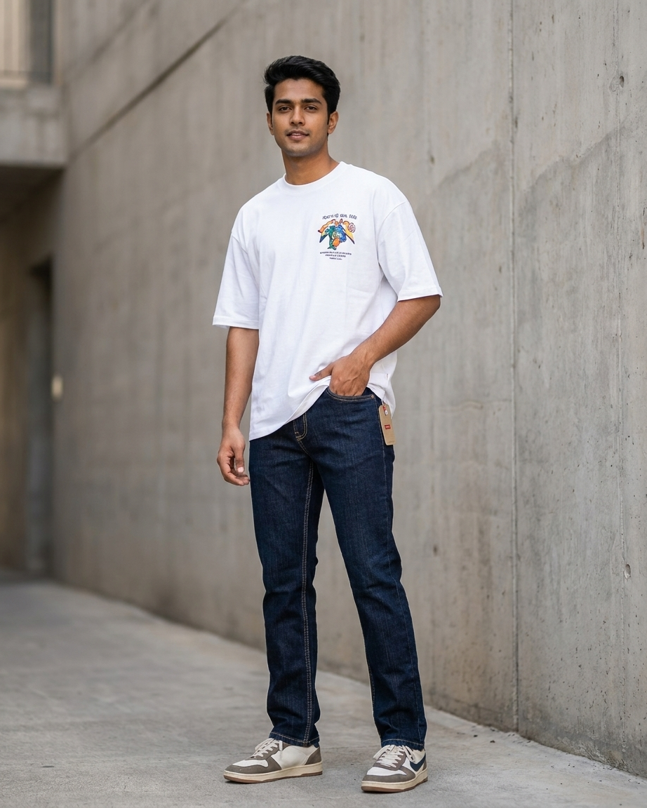 Levi's dark wash slim fit jeans for men | OutFitT Sylhet